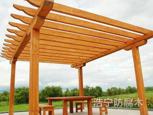 防腐木葡萄架